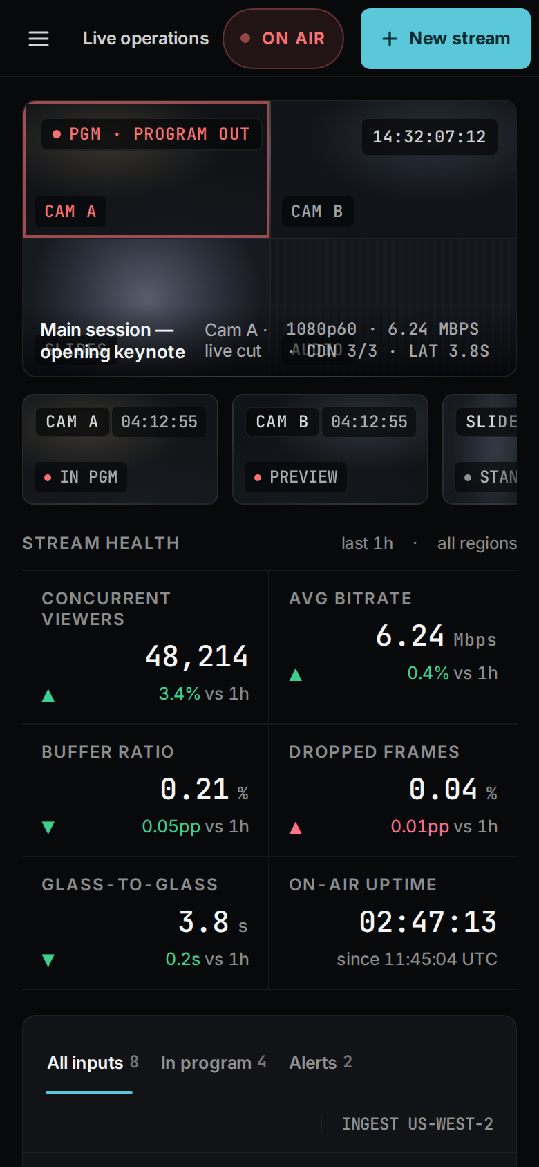 Dark Mode Native v3 — Switchboard Live Ops mobile