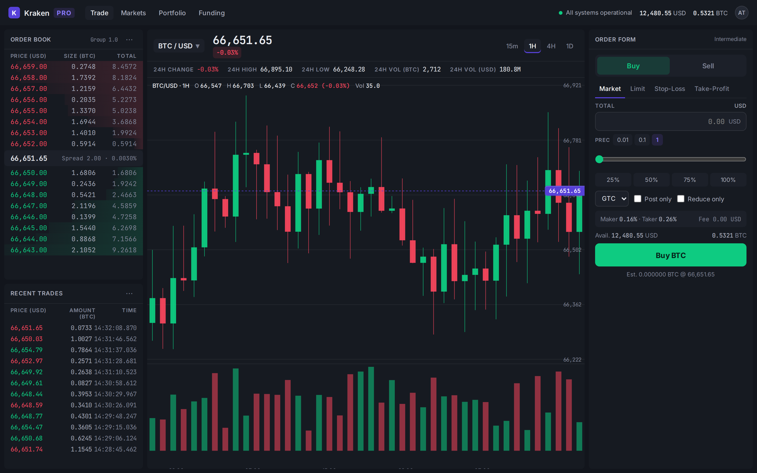 Clone Kraken Pro Trade Terminal desktop
