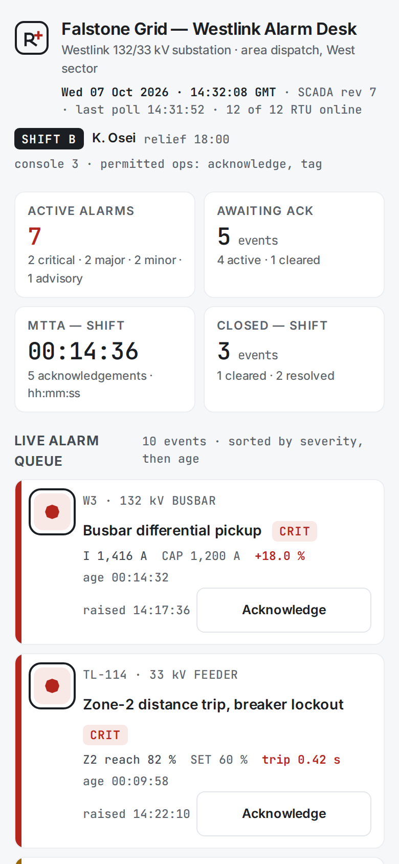 Status Semantics v6 · Falstone Grid Alarm Desk mobile
